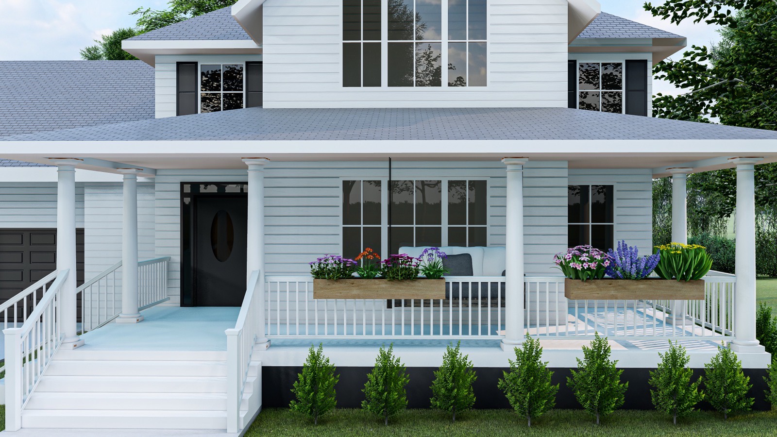 New siding installed on a Long Island home exterior